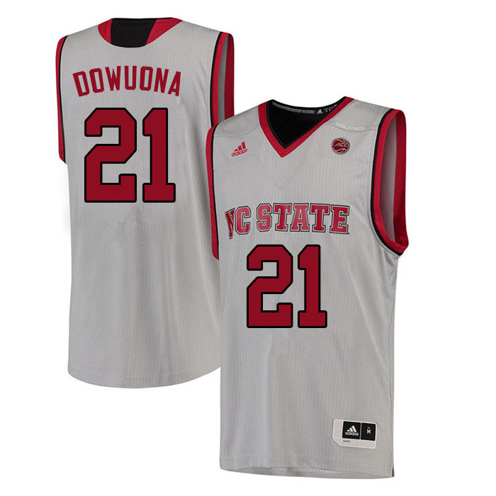 Men #21 Ebenezer Dowuona NC State Wolfpack College Basketball Jerseys Sale-White